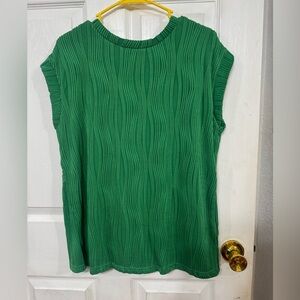 Green Sleeveless Women's Top